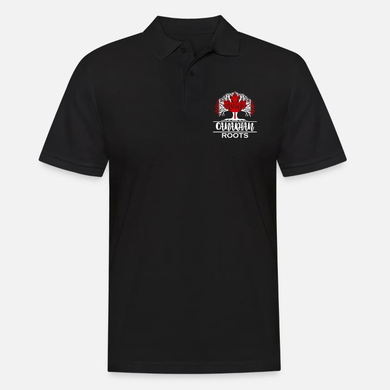 Feuille d'érable du Canada - Polo Homme - noir