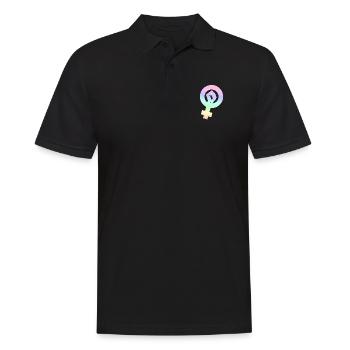Feminism | Sexism feminine woman gender gift - Men's Polo Shirt - black - Front - Kai (181cm)