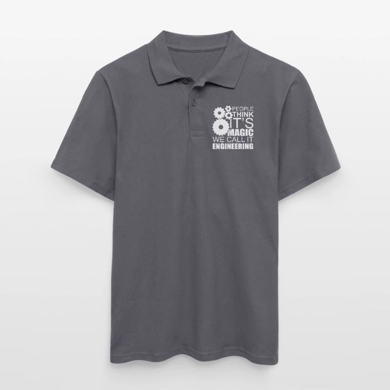 Engineer architect techie electronics job Men's Polo Shirt