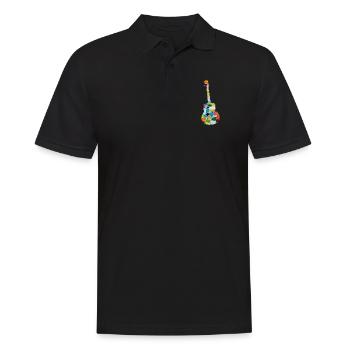 guitare - Polo Homme - noir - Devant - Kai (181cm)