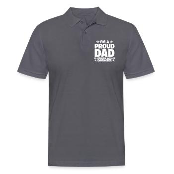 Father's Day - Men's Polo Shirt - charcoal grey - Front - Nico (186cm)