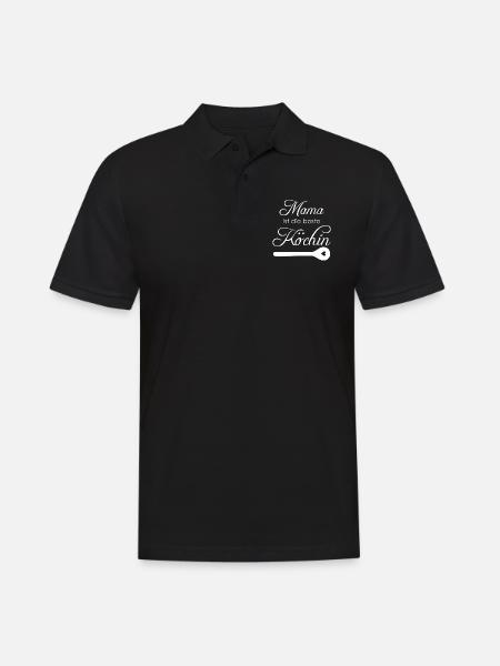 Mama - Männer Poloshirt - Schwarz