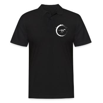 Dinosaurier - Männer Poloshirt - Schwarz - Vorne - Kai (181cm)