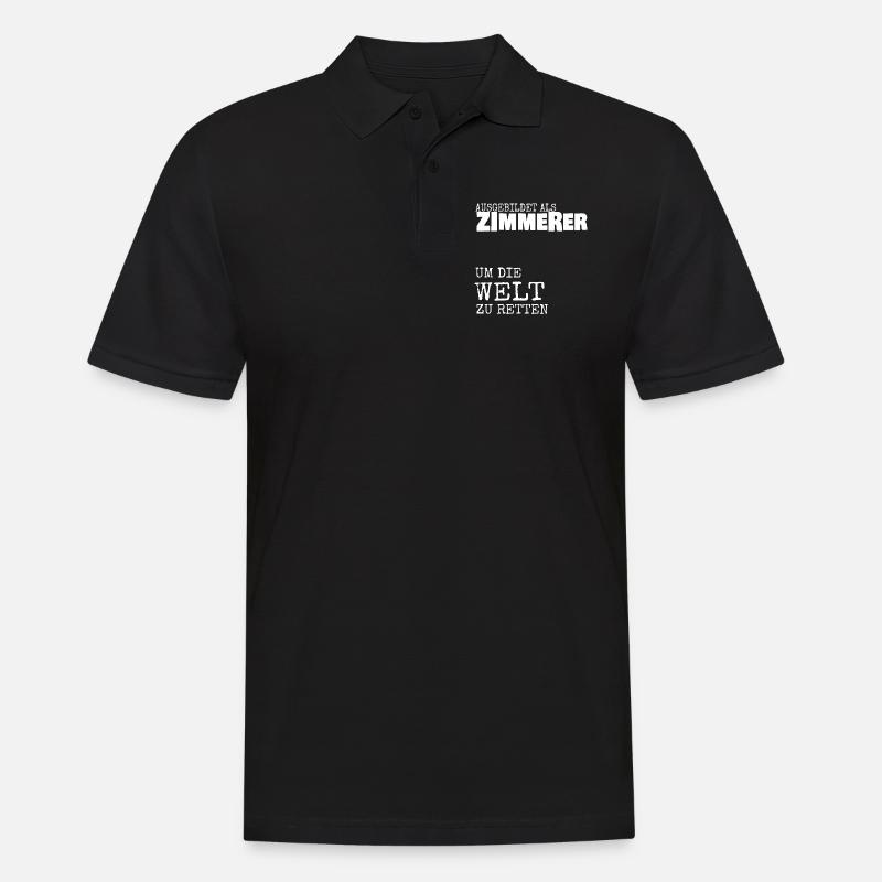 Zimmerer - Männer Poloshirt - Schwarz