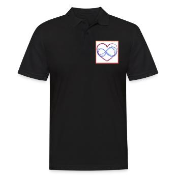 Coeur infini - Polo Homme - noir - Devant - Kai (181cm)