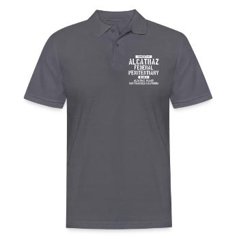 Alcatraz - Californie - State Prision - The Rock - Polo Homme - charbon - Devant - Nico (186cm)
