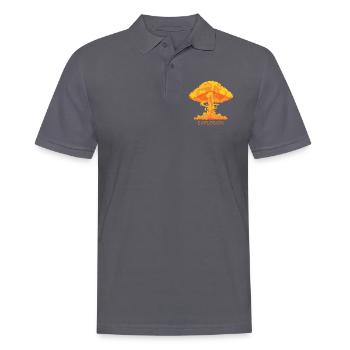 explosion - Männer Poloshirt - Anthrazit - Vorne - Nico (186cm)