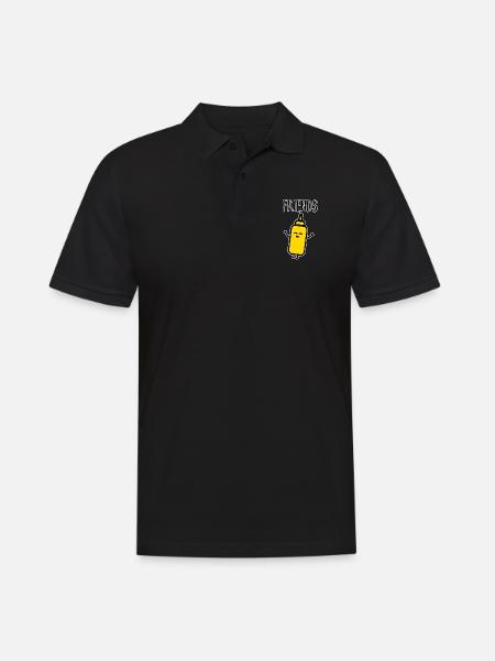 Beste Freunde - Männer Poloshirt - Schwarz