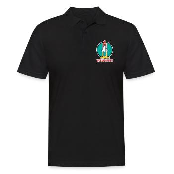 Space Space Shuttle Have lift off ladies mens - Men's Polo Shirt - black - Front - Kai (181cm)