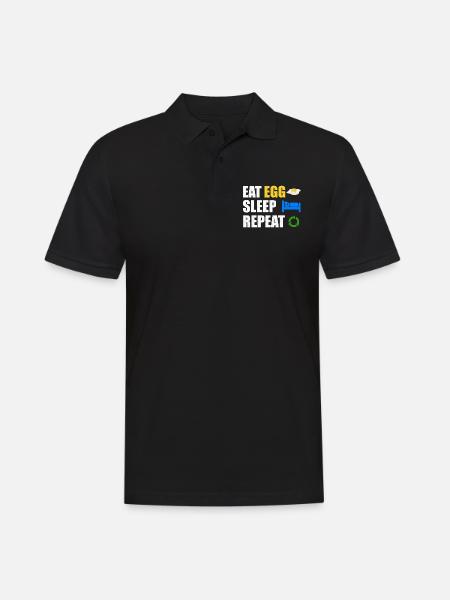 egg - Men's Polo Shirt - black