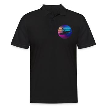 Kayak - Männer Poloshirt - Schwarz - Vorne - Kai (181cm)