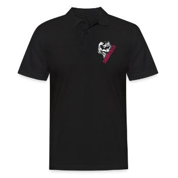 Dadacorn - Männer Poloshirt - Schwarz - Vorne - Kai (181cm)