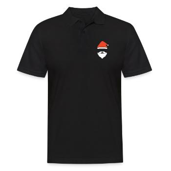 Christmas beard gift gift idea - Men's Polo Shirt - black - Front - Kai (181cm)