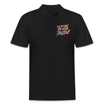danse disant coloré - Polo Homme - noir - Devant - Kai (181cm)