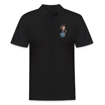 Blacksmith anvil hammer - Men's Polo Shirt - black - Front - Kai (181cm)