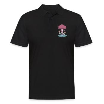 Chimiste explosion chimiste - Polo Homme - noir - Devant - Kai (181cm)
