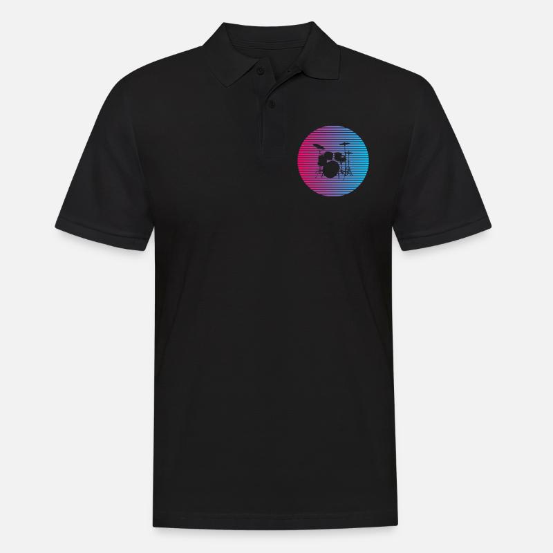 Ich mag die Drums - Männer Poloshirt - Schwarz