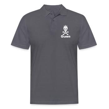 Queen - Men's Polo Shirt - charcoal grey - Front - Nico (186cm)