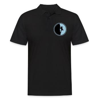 escalade, alpinisme, silhouette, cercle - Polo Homme - noir - Devant - Kai (181cm)
