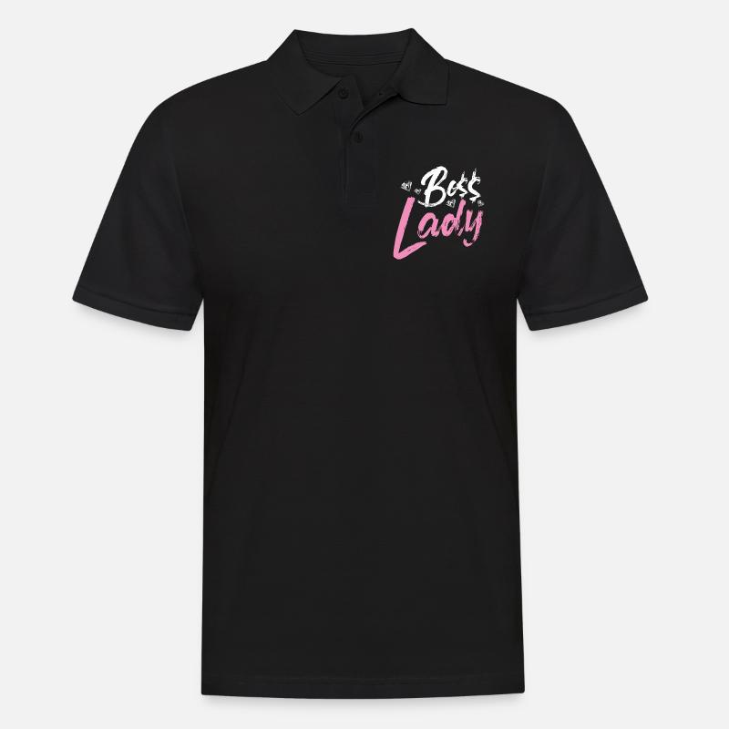 Boss Lady - Männer Poloshirt - Schwarz