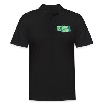 Dortmund Deutschland Stadt 3D Schrift Skyline - Männer Poloshirt - Schwarz - Vorne - Kai (181cm)