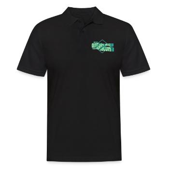 Gütersloh Deutschland Stadt 3D Schrift Skyline - Männer Poloshirt - Schwarz - Vorne - Kai (181cm)
