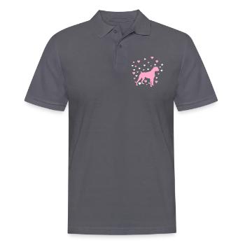 Deutscher Boxer - Männer Poloshirt - Anthrazit - Vorne - Nico (186cm)