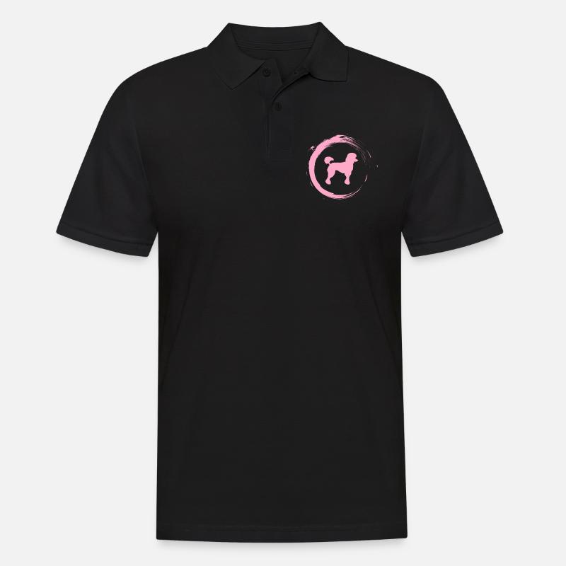 Pudel - Männer Poloshirt - Schwarz