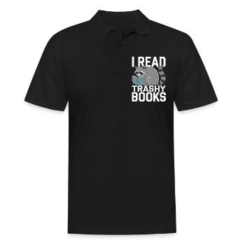 I Read Trashy Books 10 - Männer Poloshirt - Schwarz - Vorne - Kai (181cm)