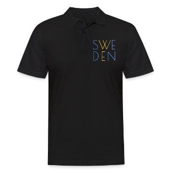 Sweden motif - Men's Polo Shirt - black - Front - Kai (181cm)