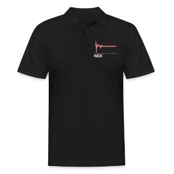 Kick Drum Synthesizer - Men's Polo Shirt - black - Front - Kai (181cm)
