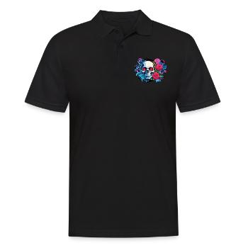 Skulls 'n' Roses - The Buket - Männer Poloshirt - Schwarz - Vorne - Kai (181cm)