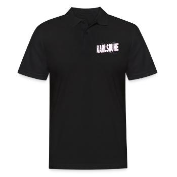 Karlsruhe Allemagne City Font Accueil Amour - Polo Homme - noir - Devant - Kai (181cm)