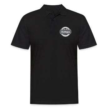 Klettern im Frankenjura meine Leidenschaft - Männer Poloshirt - Schwarz - Vorne - Kai (181cm)