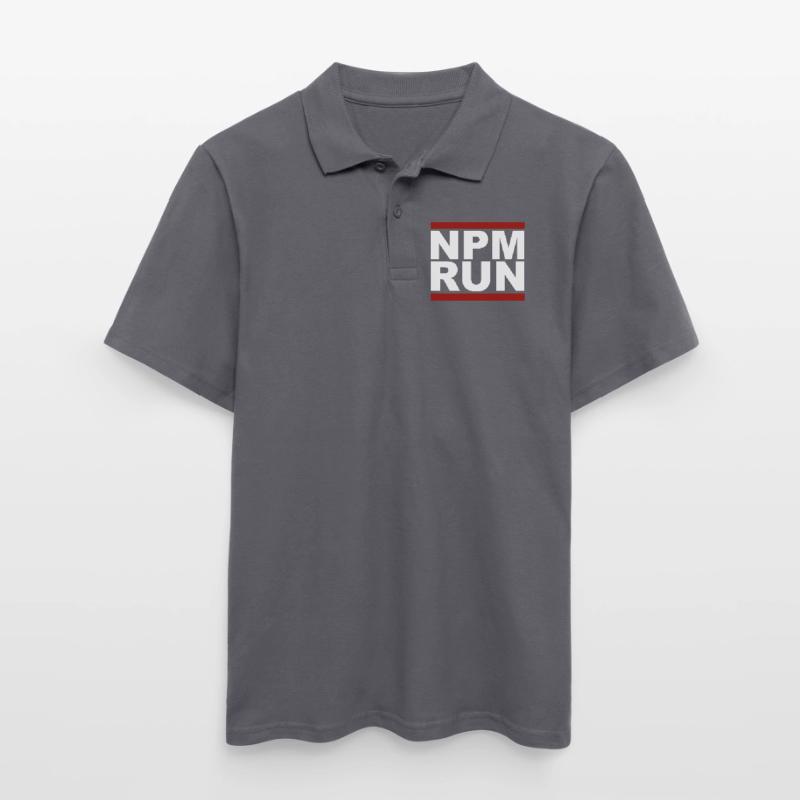 javascript, Javascript, npm run Männer Poloshirt