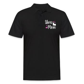 Sheep Show Mom - Männer Poloshirt - Schwarz - Vorne - Kai (181cm)