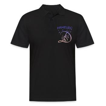 Hamburg Diggi - Männer Poloshirt - Schwarz - Vorne - Kai (181cm)