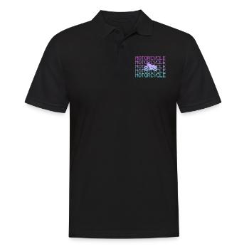 Motorcycling - Men's Polo Shirt - black - Front - Kai (181cm)