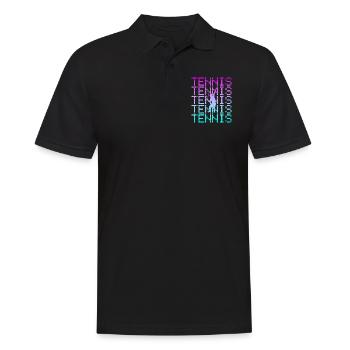 Tennis - Polo Homme - noir - Devant - Kai (181cm)