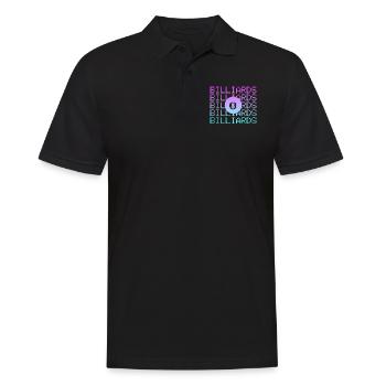 Billiard - Männer Poloshirt - Schwarz - Vorne - Kai (181cm)