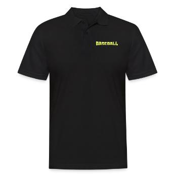 baseball - Männer Poloshirt - Schwarz - Vorne - Kai (181cm)