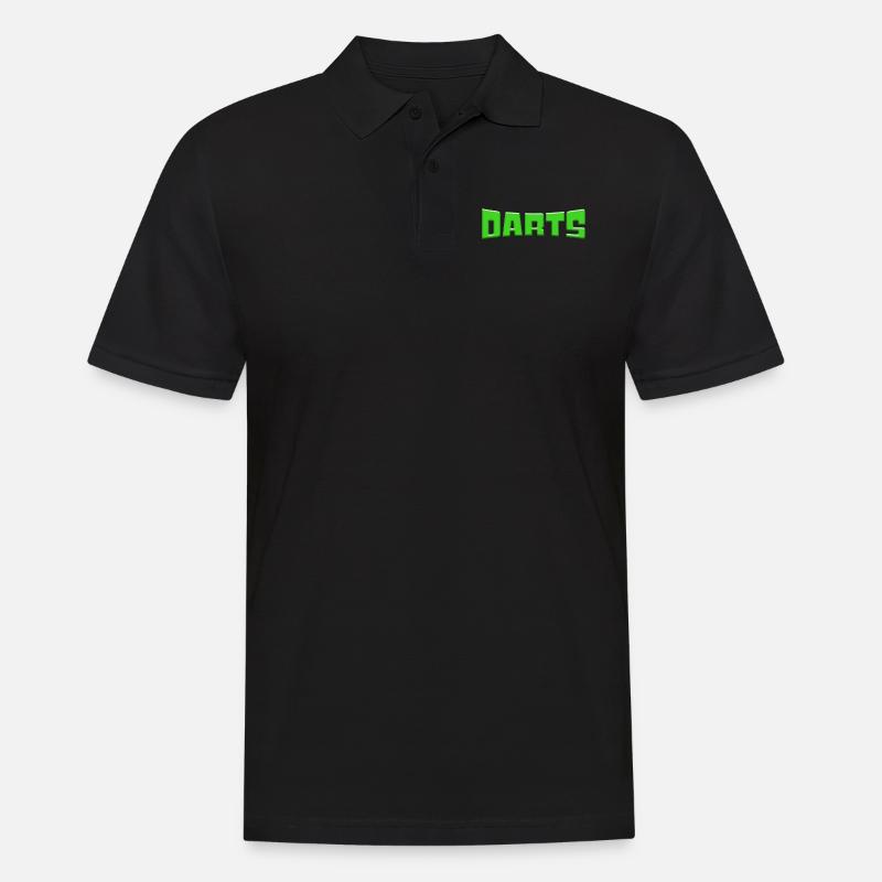 darts - Männer Poloshirt - Schwarz