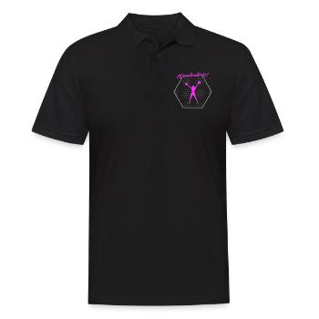 cheerleading - Männer Poloshirt - Schwarz - Vorne - Kai (181cm)