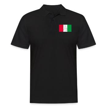 Drapeau de l’Italie - Polo Homme - noir - Devant - Kai (181cm)