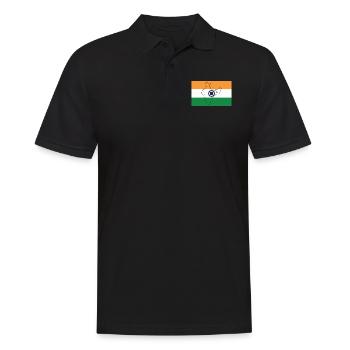 Drapeau de l’Inde - Polo Homme - noir - Devant - Kai (181cm)