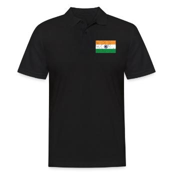 Drapeau de l’Inde - Polo Homme - noir - Devant - Kai (181cm)