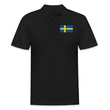 Drapeau de la Suède - Polo Homme - noir - Devant - Kai (181cm)