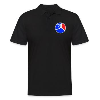 Parkour Logo - Polo Homme - noir - Devant - Kai (181cm)