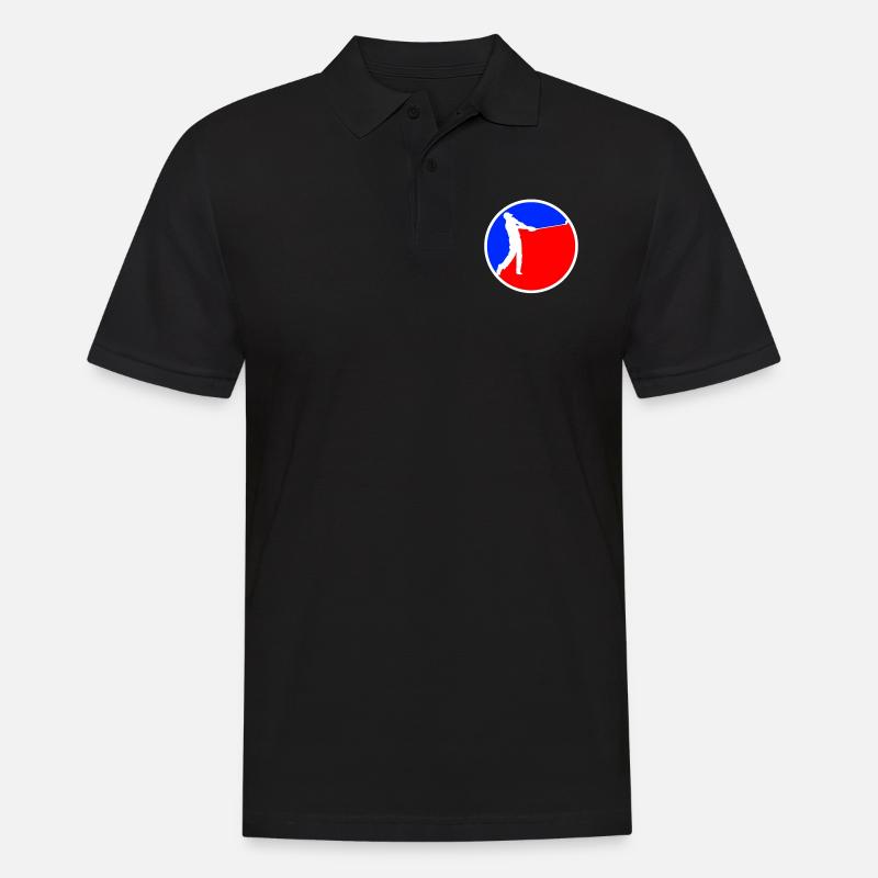 Golf Logo - Männer Poloshirt - Schwarz