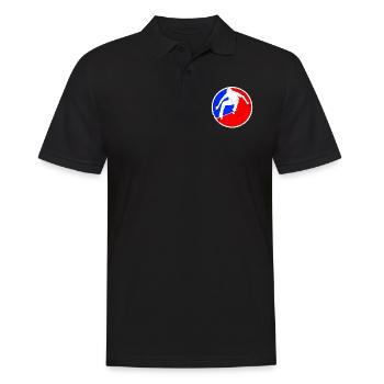 Logo du patinage - Polo Homme - noir - Devant - Kai (181cm)